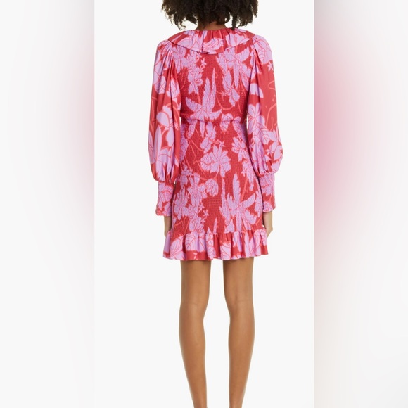 FARM Rio NWT Living Nature Smocked Long Sleeve Dress - Picture 2 of 9